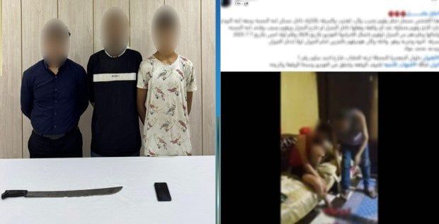 ضبط شخص ونجله تعديا على آخر بسلاح أبيض «فيديو»