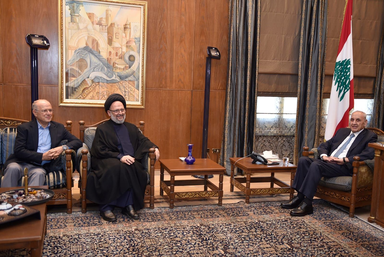 بري والسيد علي فضل الله (إكس).