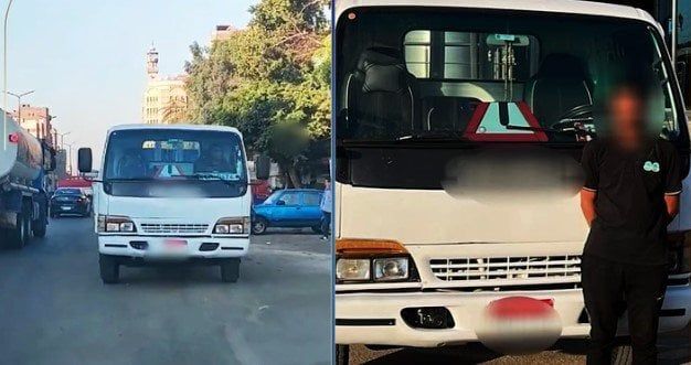 سار عكس الاتجاه.. «الداخلية» تضبط سائق «نصف نقل» في القاهرة