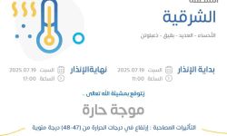 الإنذار الأصفر في المنطقة الشرقية في الأحساء والعديد وبقيق وذعبلوتن
