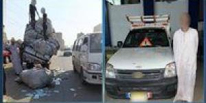 الداخلية تكشف ملابسات سير سيارة نقل عكس الاتجاه وسقوط حمولتها بالجيزة - ايجي سبورت