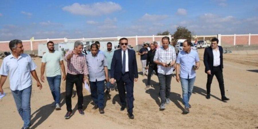 محافظ المنوفية يتفقد مشروع محطة معالجة صرف صحى كفر داود - الخطاطبة - ايجي سبورت