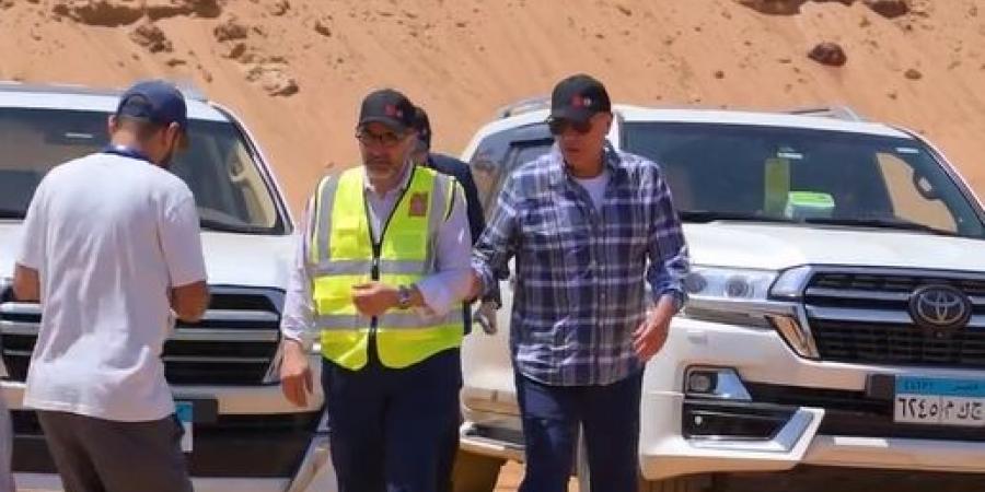 بالصور.. محمود الخطيب يزور مقر ستاد الأهلي ويُتابع أعمال الحفر المستمرة - ايجي سبورت