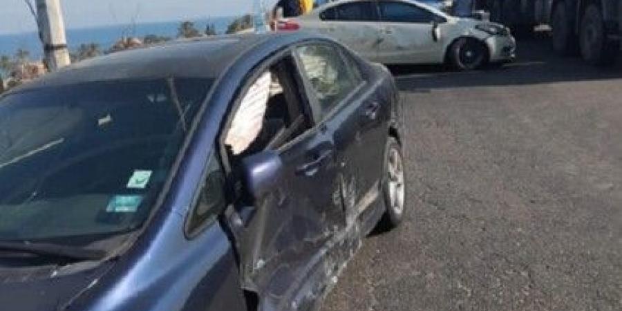 التحكم المروري: 3 جرحى في تصادم بين سيارتين على أوتوستراد الرميلة في اتجاه الأولي - ايجي سبورت