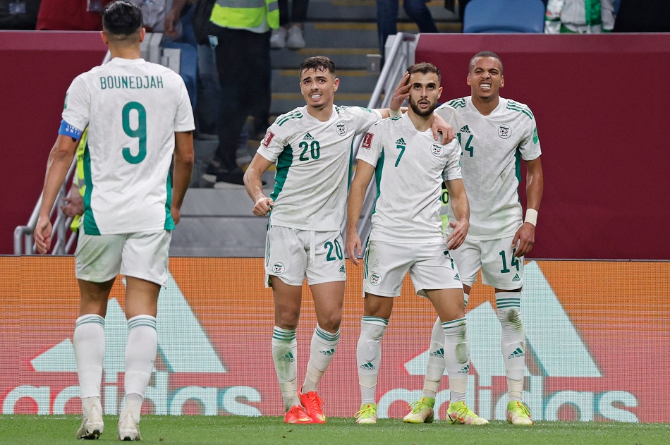 هدف الجزائر الان ضد مصر في كأس العرب